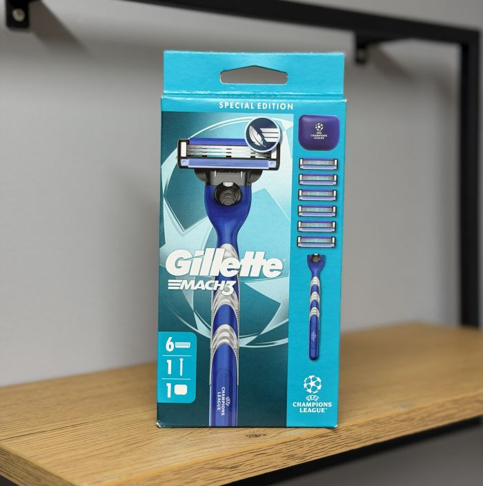 Gillette Mach3 +6 Станок для гоління чоловічий + футляр