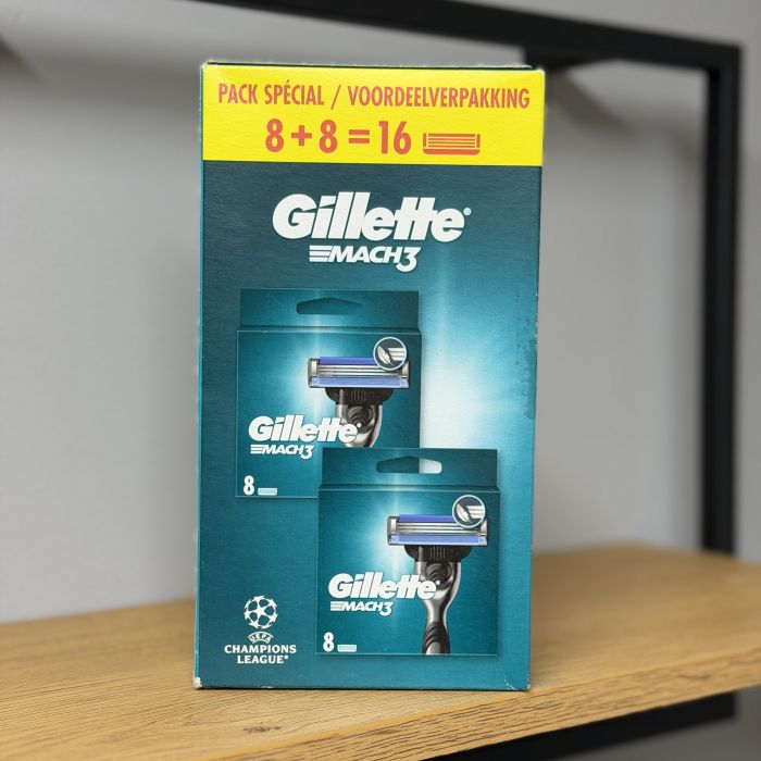 Gillette Mach3 (Box 8+8 шт) New Pack