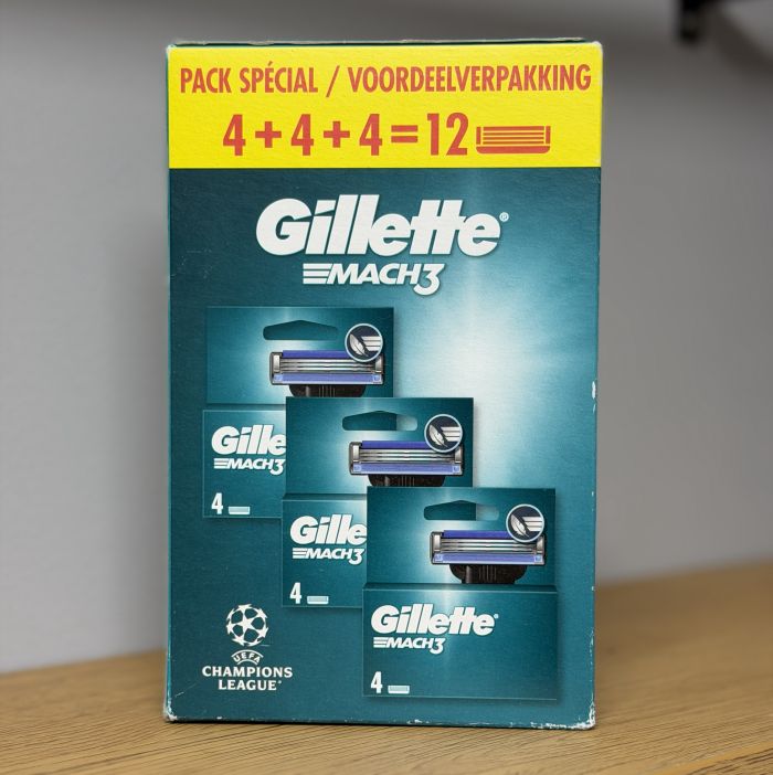 Gillette Mach3 (Box 4+4+4 шт)  New Pack