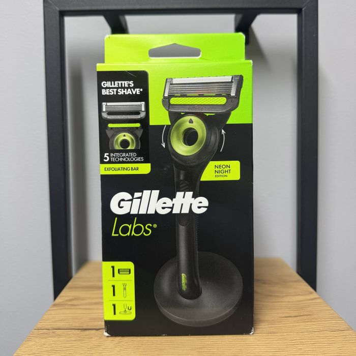 Gillette Labs 1 Neon Night Станок для гоління чоловічий + підставка
