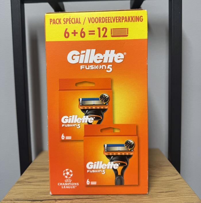 Gillette Fusion 5 (Box 6+6 шт) New Pack